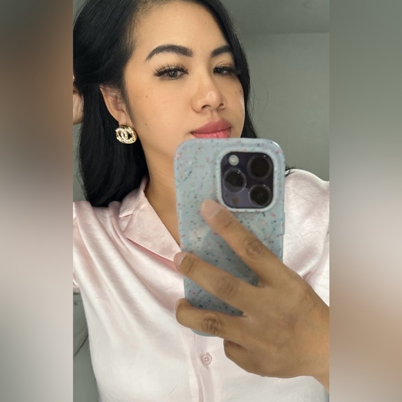 CHANEL 24A CHUNKY CC GOLD CRYSTAL & PEARL EARRINGS - Picture 7 of 7